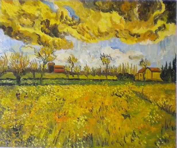 Vendita falso d'autore Campo fiorito di Vincent Van Gogh